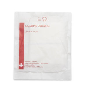Combine dressing, sterile, 10cm x 20cm