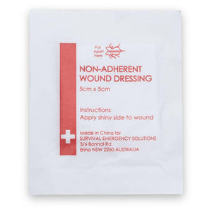 Non-adherent wound dressing, sterile