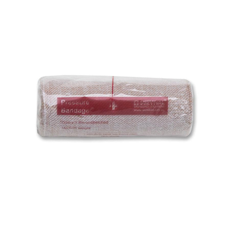 Pressure bandage, medium weight, 10cm x 1.8m unstretched